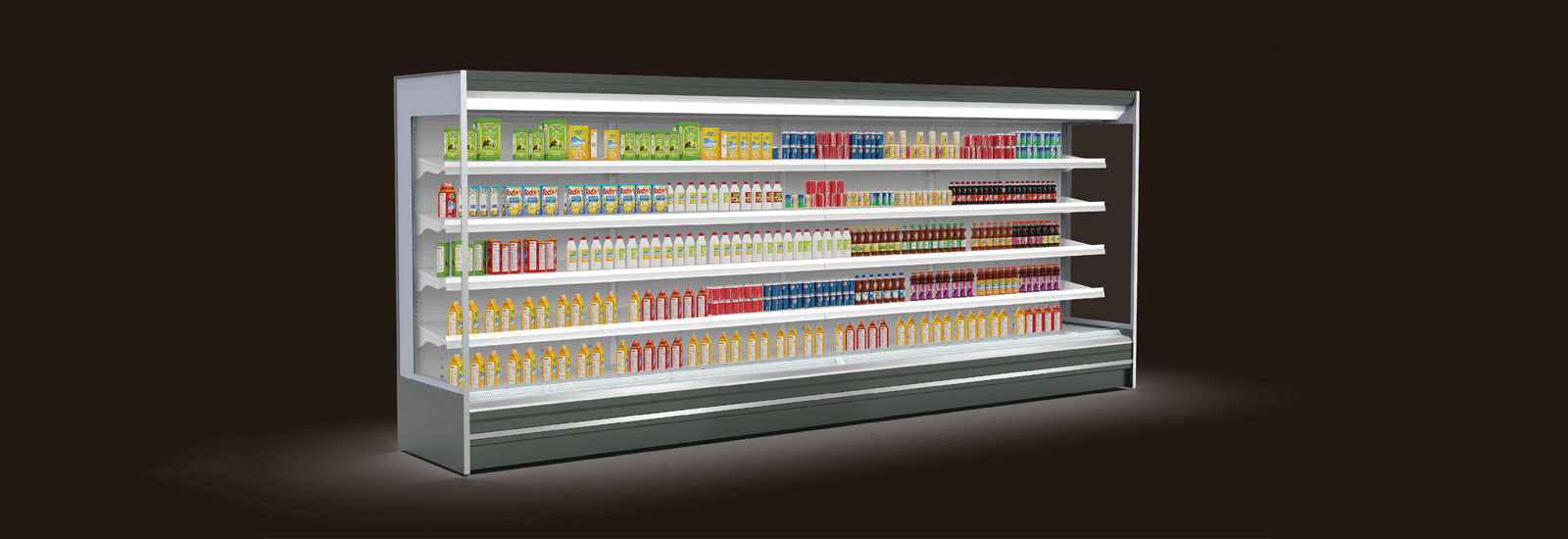 Refrigeratore aperto multipiano