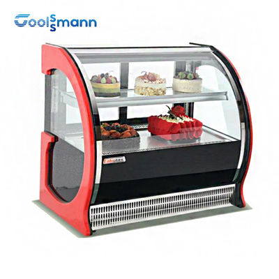 Hollow Glass Pastry Display Cooler Supermarket Bread Bakery Case Cabinet Refrigerator