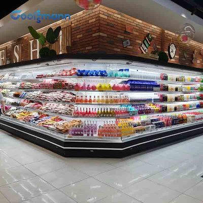 regolatore elettronico Commercial Refrigerator Display del refrigeratore aperto di 1200L Multideck