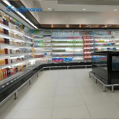 Governo aperto del frigorifero del refrigeratore dell'esposizione del Merchandiser dell'aria che raffredda pannello laterale di vetro vuoto